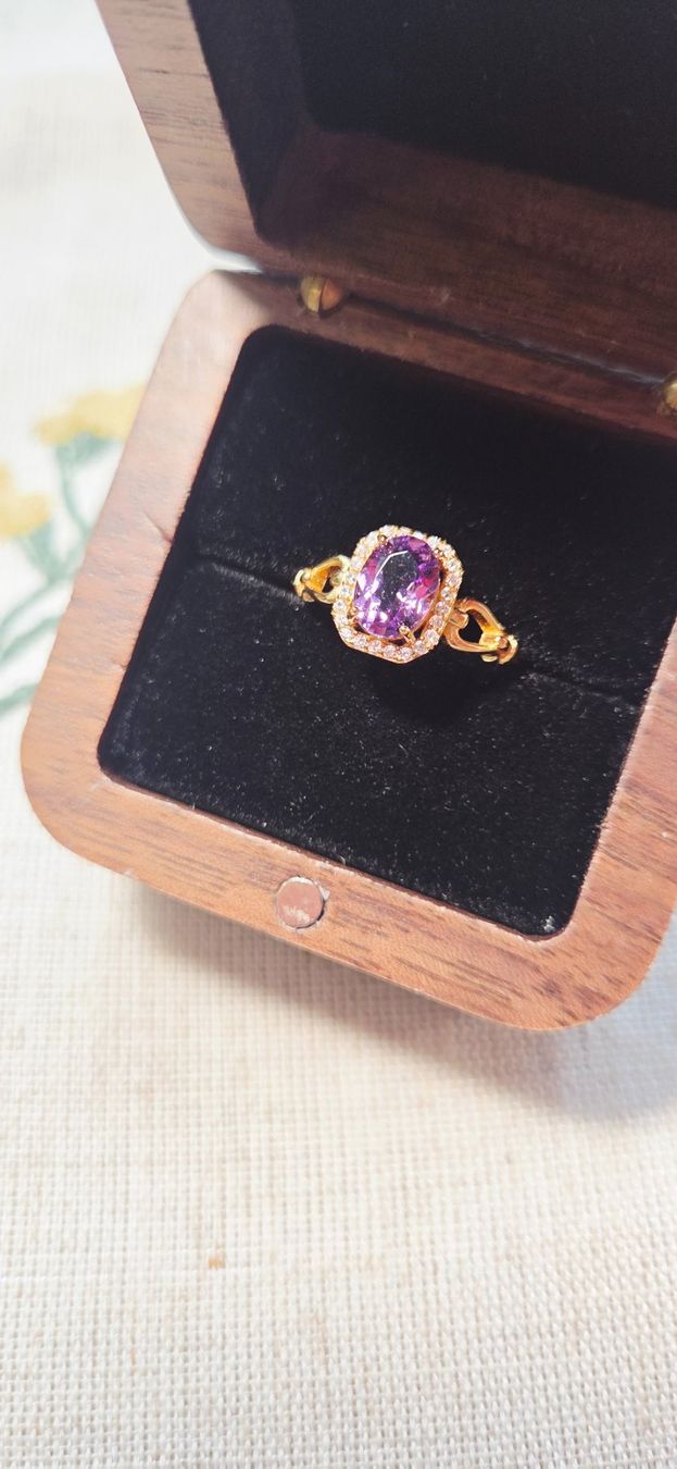 Anelli: NEW - S925 Amethyst Ring (Adjustable) – Nuovo (secondo la descrizione) da Zürich venduto da cin_wcf6 2