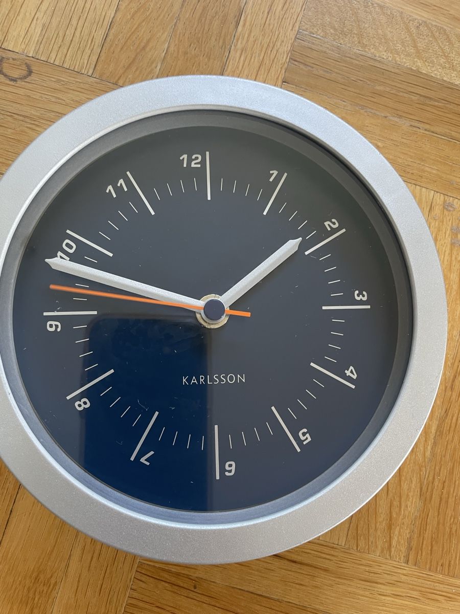 Orologi: Wanduhr Karlsson  silberfarben. – Usato da Basel venduto da Kamberly 3