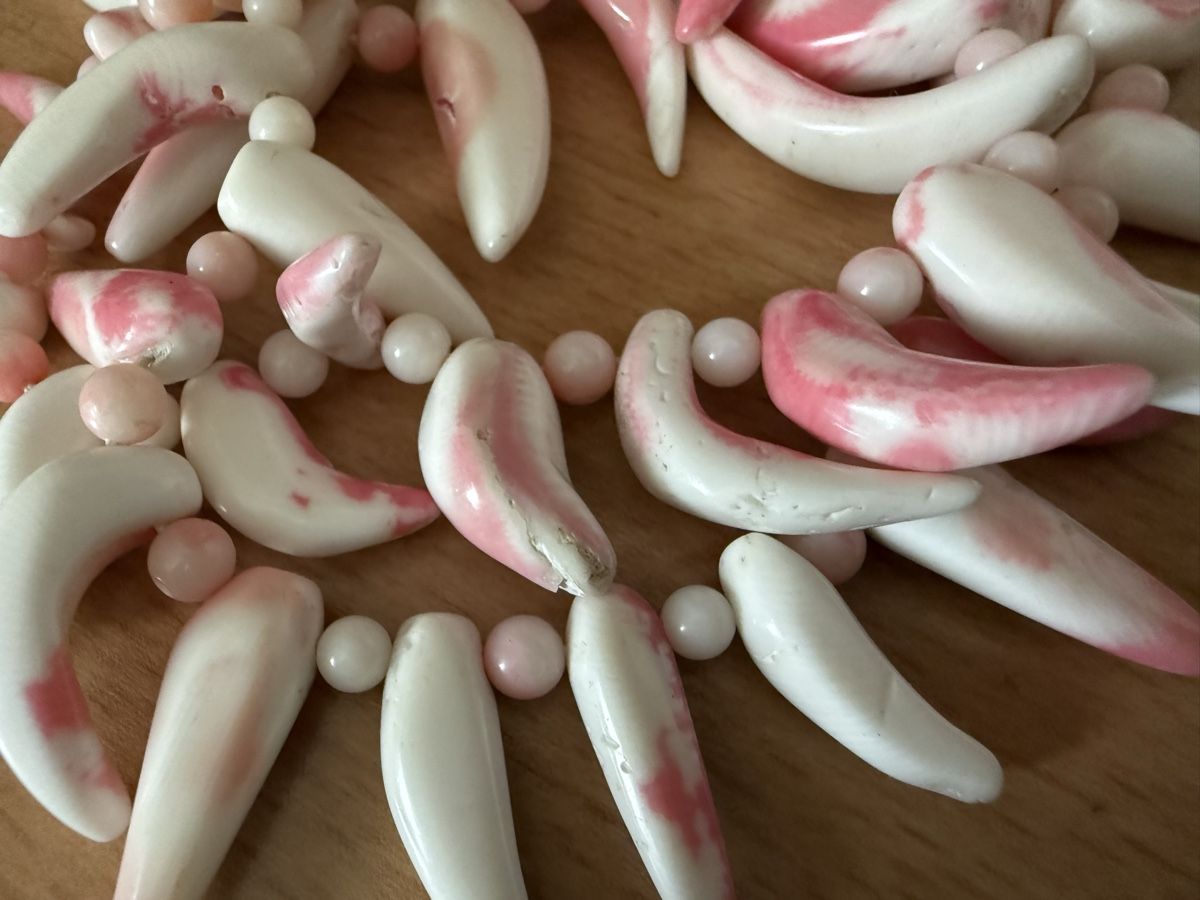 Catenine: Vintage-Halskette: Echte Muschel – Usato da Lamone venduto da LaCantinaMagica 1