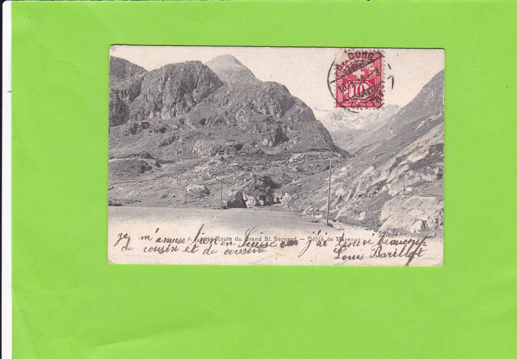 Ansichtskarten: Route du Grand St. Bernard – Gebraucht aus St. Peterzell von neckertal