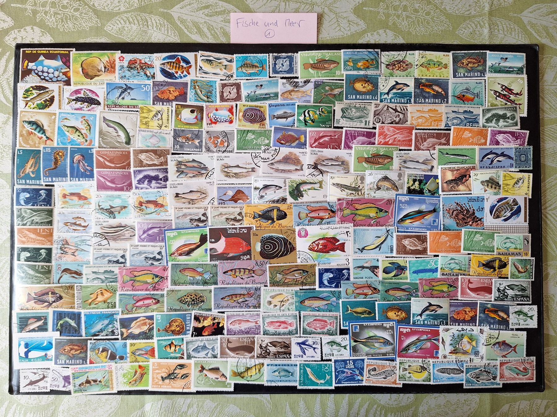 Tutti i francobolli: Grosse Fische und Meer-Sammlung – Usato da Genolier venduto da Antoine30