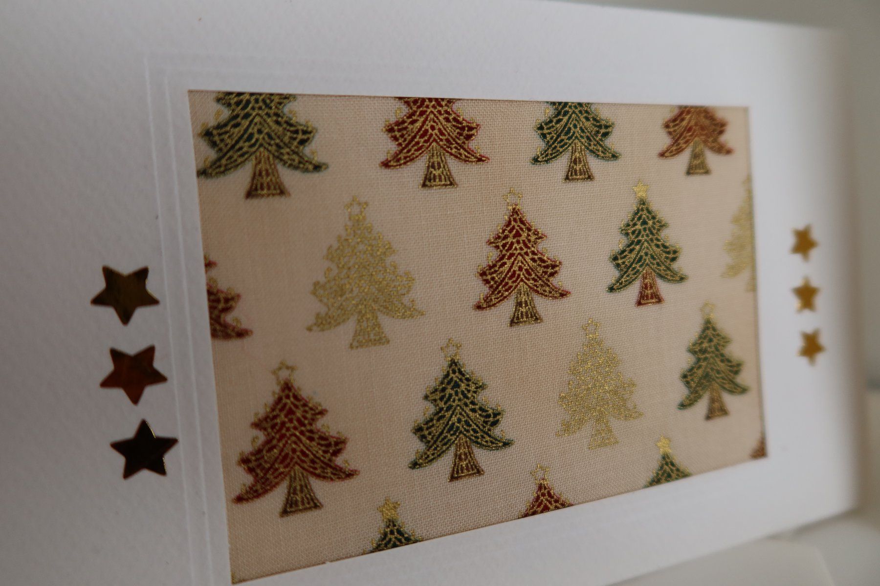 Cartes: Set: 3 Weihnachtskarten mit Stoff (Doppelkarten/Kuverts) – Neuf avec emballage d'origine à Zürich par Piki7 2