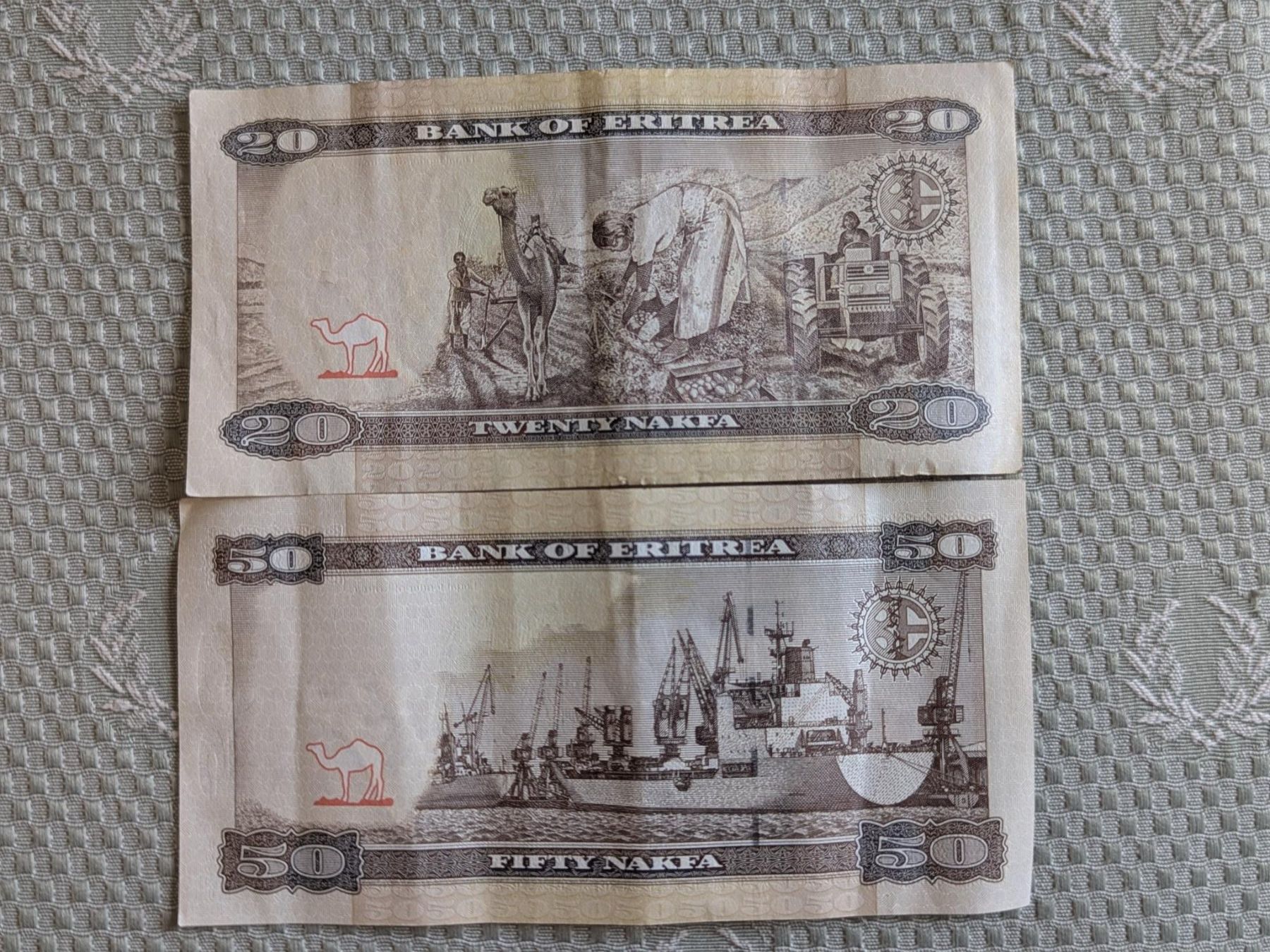 Banconote: Erytrea circulating Banknotes – Usato da Porrentruy venduto da jmbechir 1