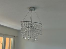 Schöne Hängeleuchte mit Kristallen, für Wohnzimmer,