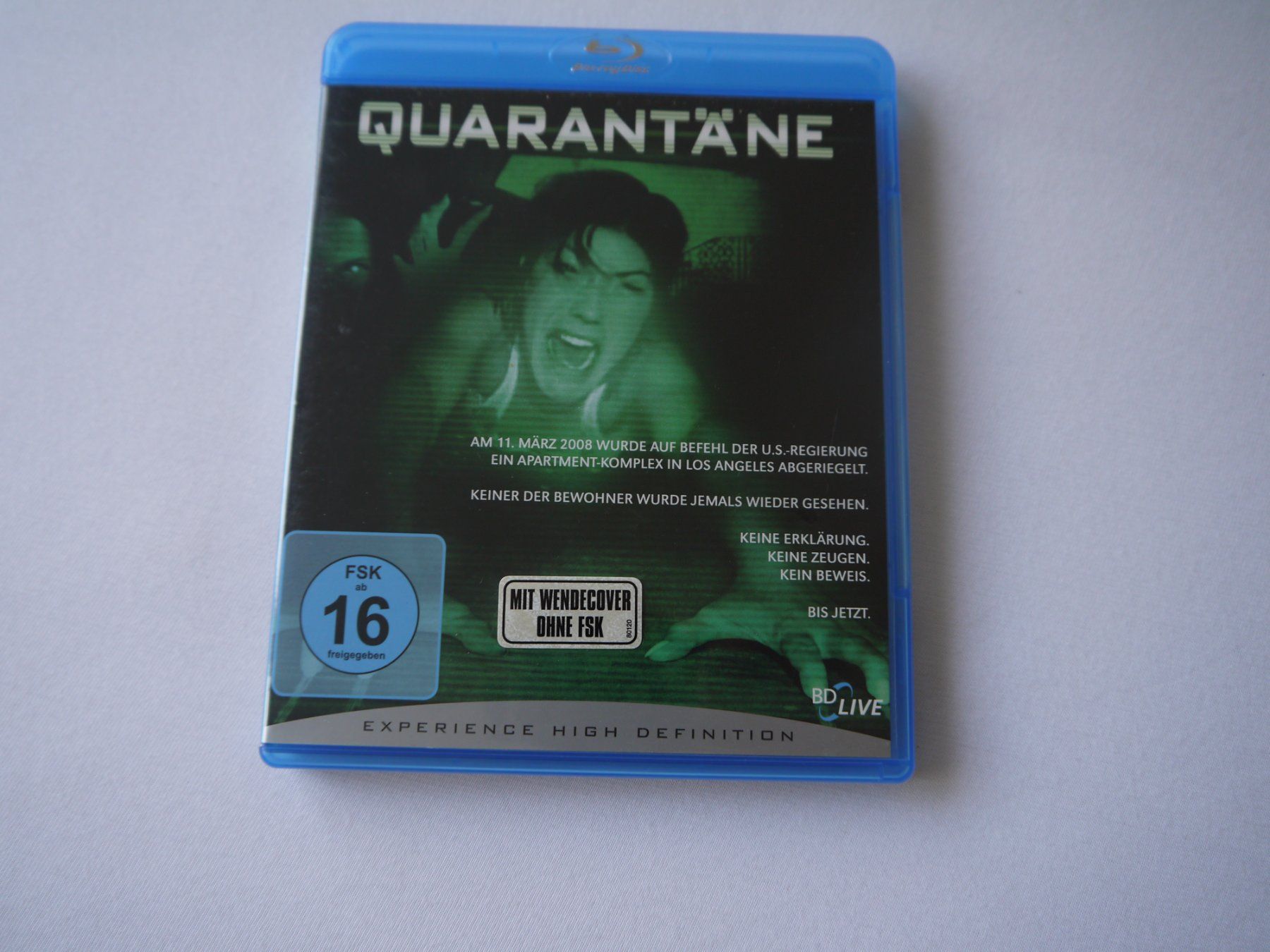 Tous les DVDs: QUARANTÄNE(2008) – D'occasion à Hagendorn par Blaf