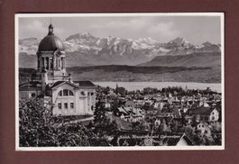 ZÜRICH - Kreuzkirche und Glarneralpen - 1935