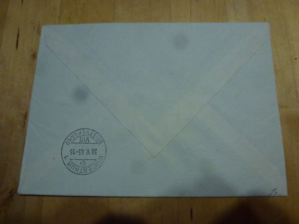 Tous les timbres: PJ 1944 ++ 4er Block J112 auf Brief – D'occasion à Walkringen par Casablanca777 2