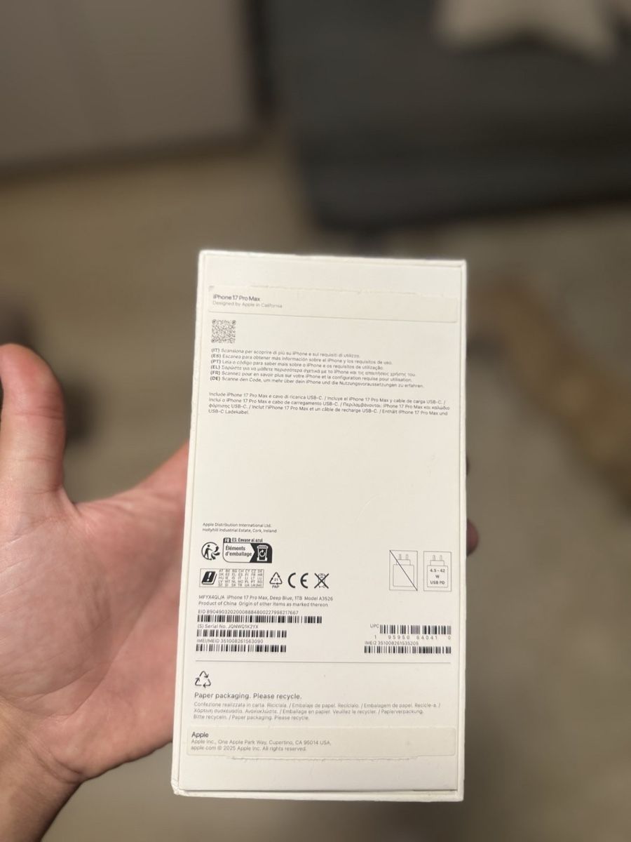 Apple Telefoni cellulari / Smartphones: iPhone 17 Pro Max 1To – Usato da Etoy venduto da Sdx1312 2