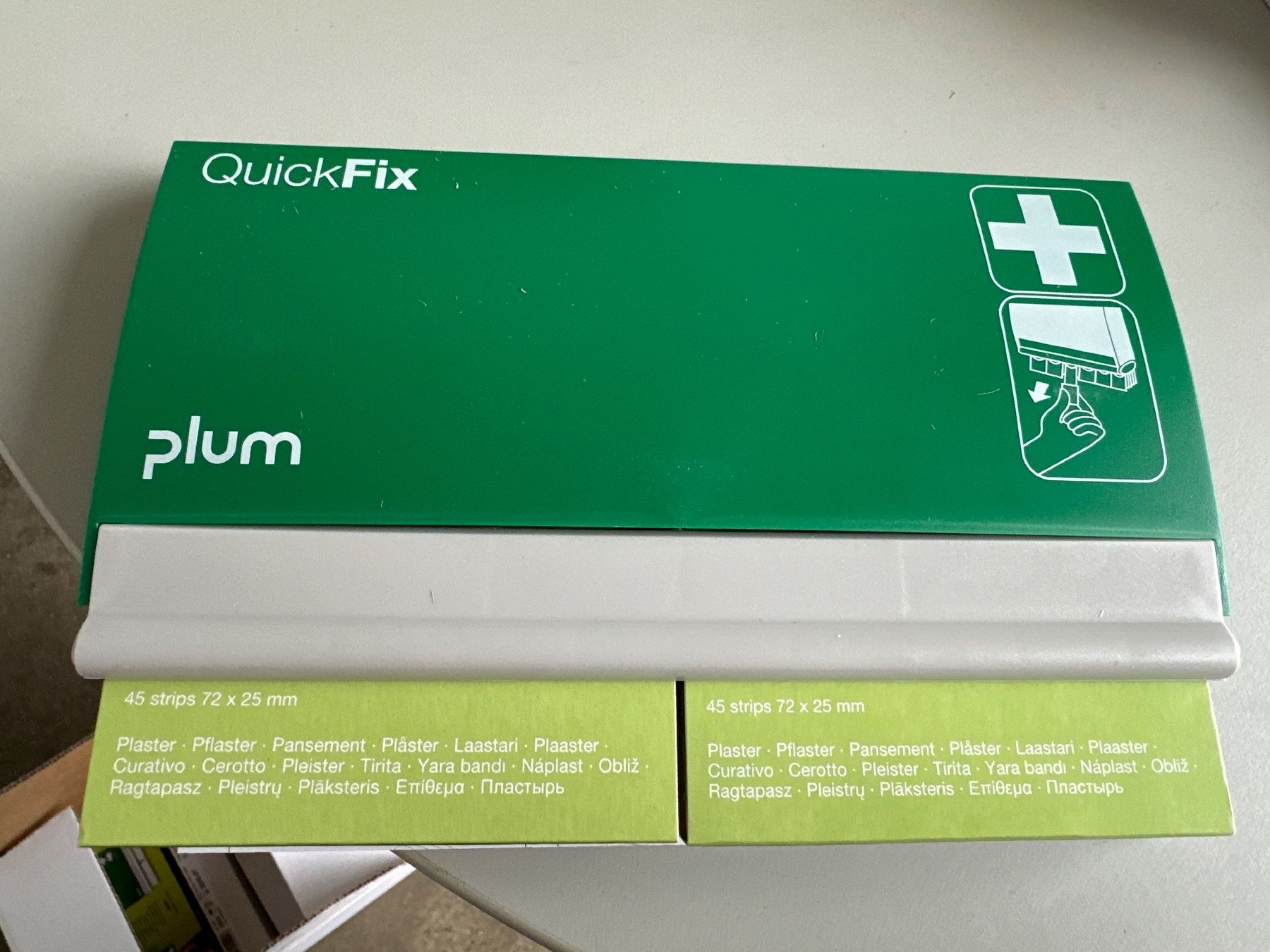 Attrezzature mediche: neuer QUICKFIX PFLASTER-DISPENSER TEXTIL ELASTISCH – Nuovo e nell'imballaggio originale da Necker venduto da liq24 1