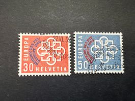 CH 1959 Mi 349-50 Ersttag gestempelt   (2331)