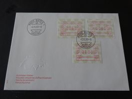 Sonderbrief Automatenmarken 2.11.1993 Bern