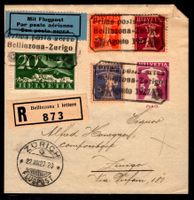 CH - Flugpost - Sonderflug - SF 27.4u ab Bellinzona