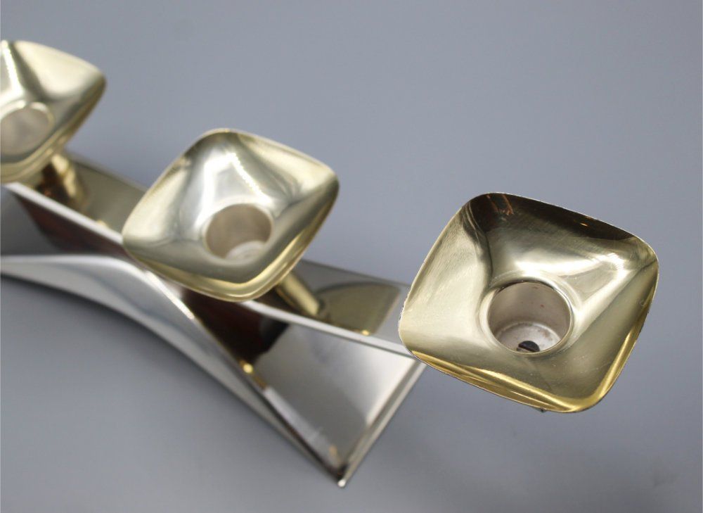 Portacandele: Kerzenhalter Berndorf mid-century – Usato da Weggis venduto da Mylemontree 2