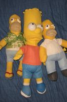 Simpsons Stoffpuppen Homer und Bart guter Zustand
