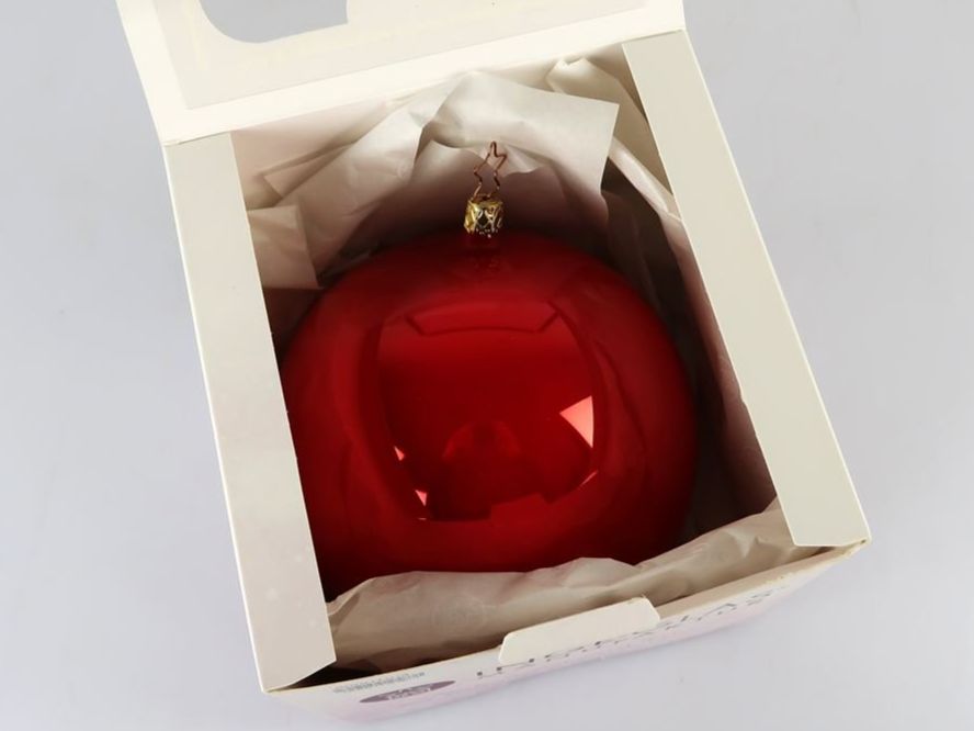 Alle Dekorationen: INGE-GLAS Weihnachtskugel Grenadine Emaille 5" – Neu (gemäss Beschreibung) aus Rüti ZH von Restwert_Rueti_ZH 1