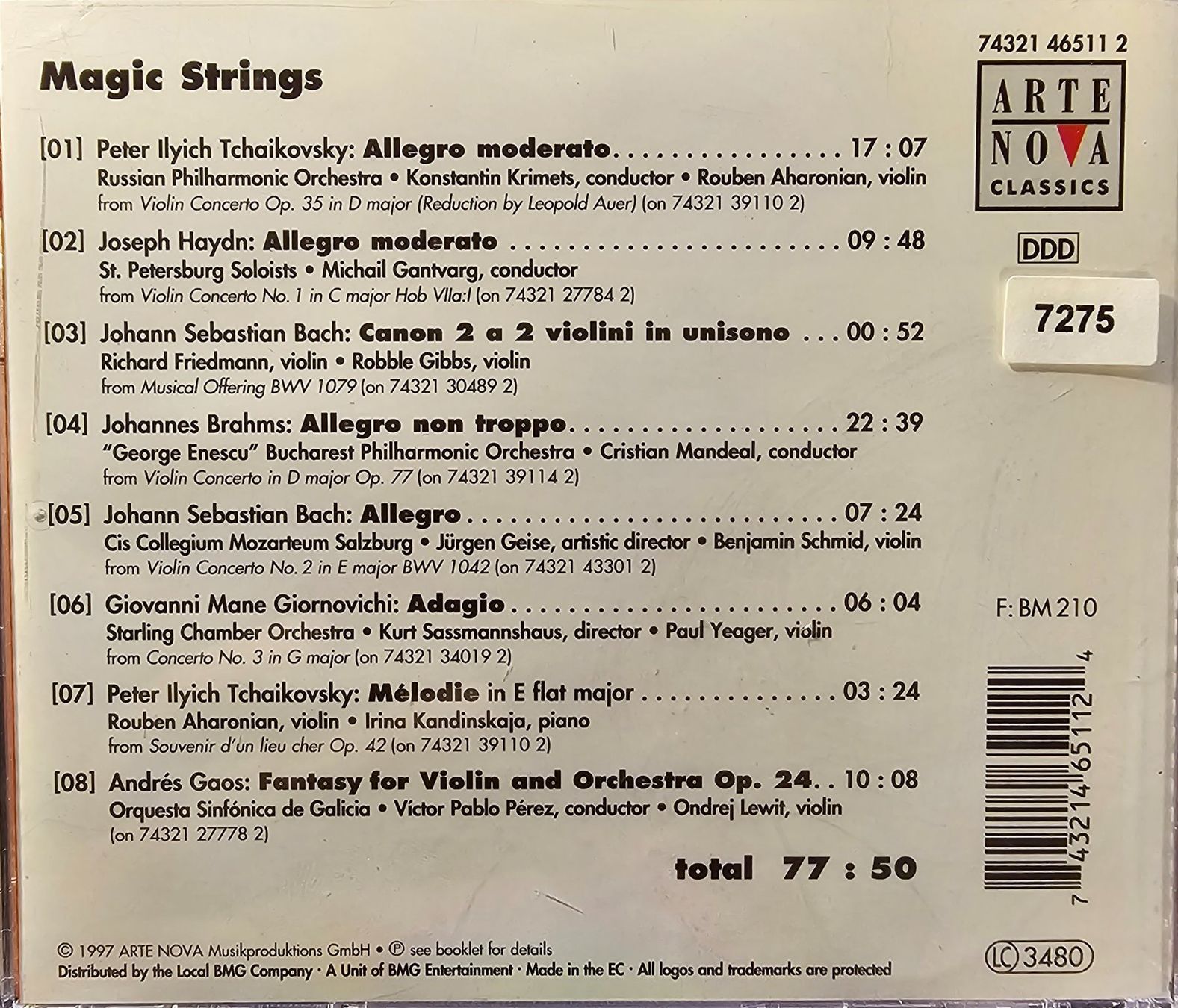 CDs: Various – Magic Strings – D'occasion à Wahlen b. Laufen par Cg10 1
