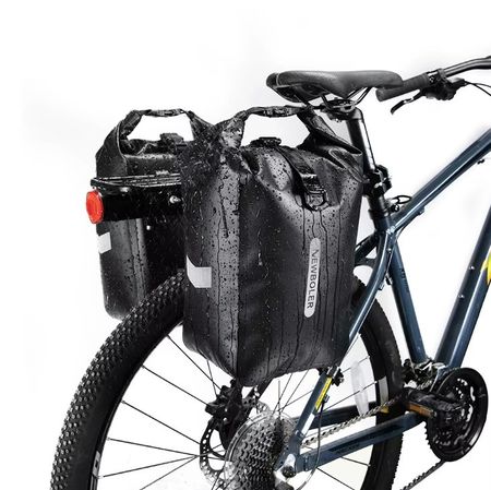 2er Set 2 in 1 Gepäckträgertasche Umhängetasche für Fahrrad