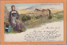 Aargauerin auf der Habsburg - 1903