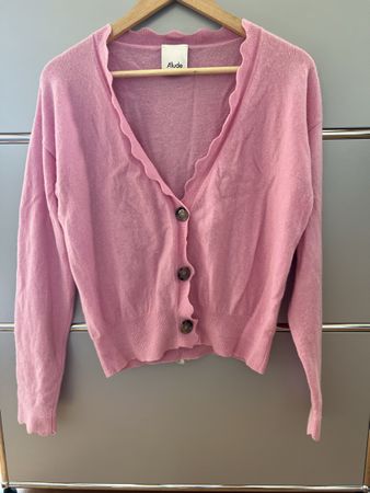 Allude Kaschmir Cardigan rosa Grösse L guter Zustand