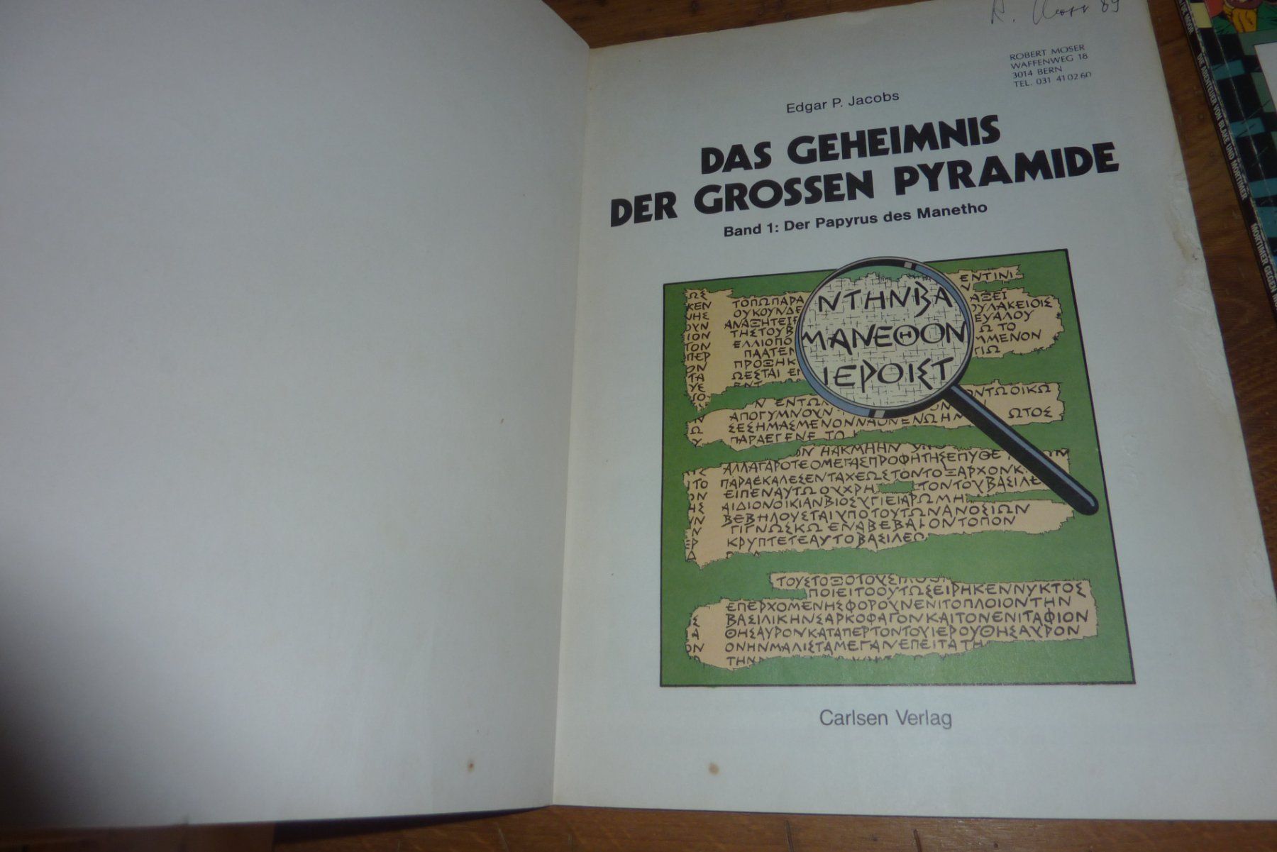 Fumetti: Abenteuer Blake & Mortimer, Pyramide, gegen Mortimer,Soft – Usato da Lausen venduto da akira003 1