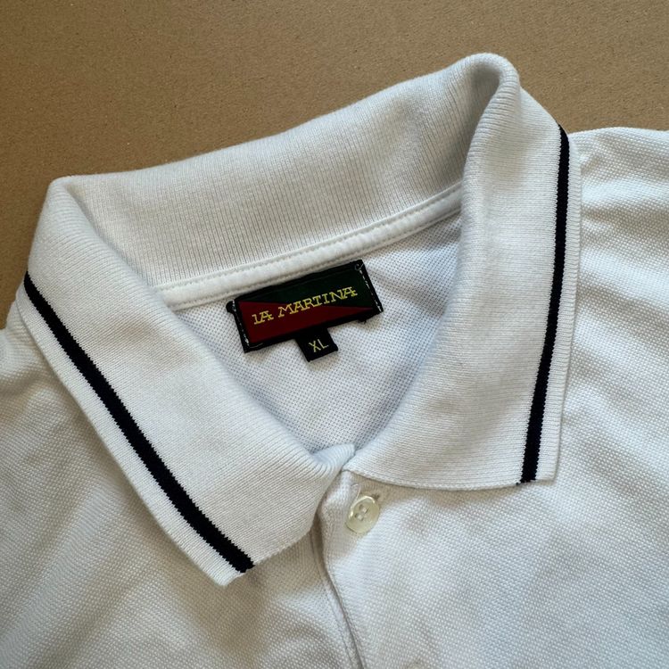 Ralph Lauren Magliette Polo: La Martina Italia classic white poloshirt Polo Ralph Lauren – Usato da Rheinfelden venduto da sourced_limited 2