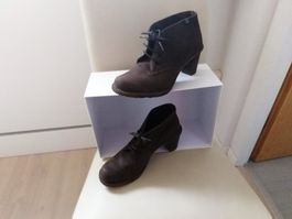 Braune Nubukleder Stiefeletten Gr. 39 - El Naturalista