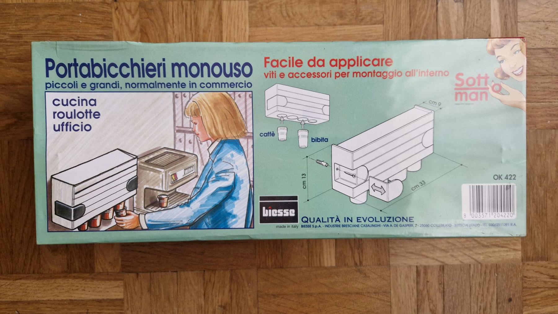 Bicchieri: Biesse Portabicchieri Monouso wandspender Soft Man – Nuovo e nell'imballaggio originale da Laufen venduto da nostalgie0811
