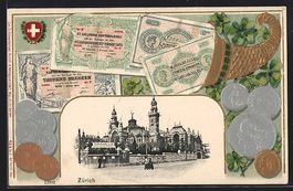 Zürich, Tonhalle mit Strassenpartie, Ge