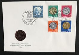 BRIEFUMSCHLAG BUNDESFEIER 1964