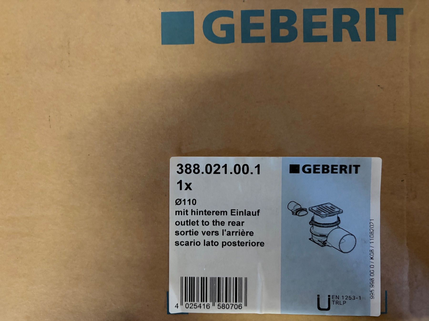 Geberit Tutti gli attrezzi: Geberit Bodenablauf 388.021.00.1 – Nuovo e nell'imballaggio originale da Winterthur venduto da efant12 1