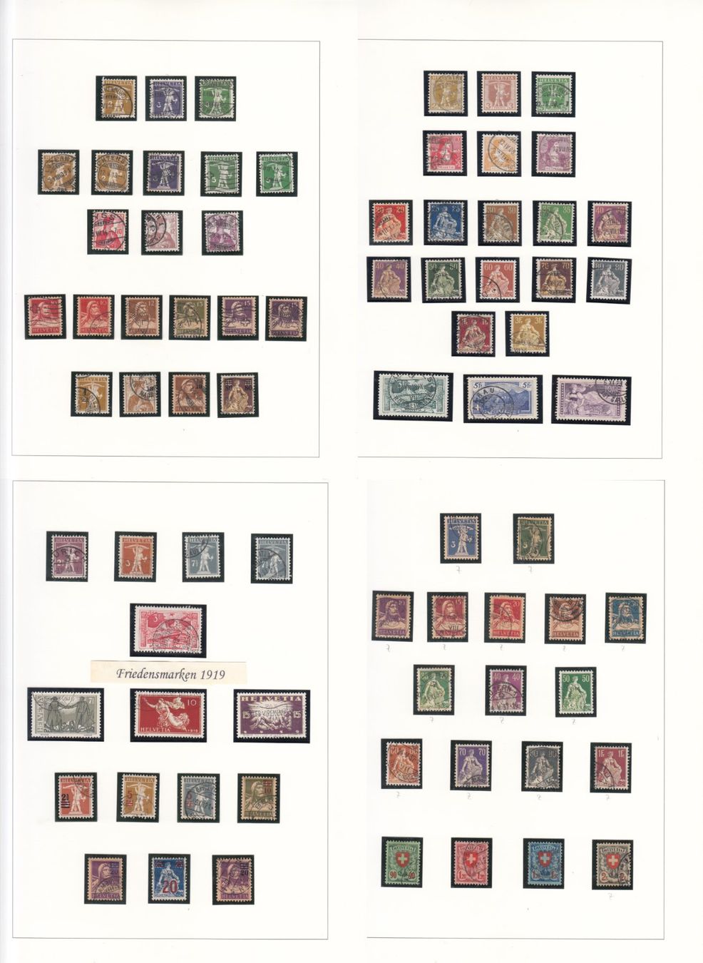 Tutti i francobolli: CH 1900 - 1953 Teilsammlung – Usato da Bürglen TG venduto da StampGraf 2