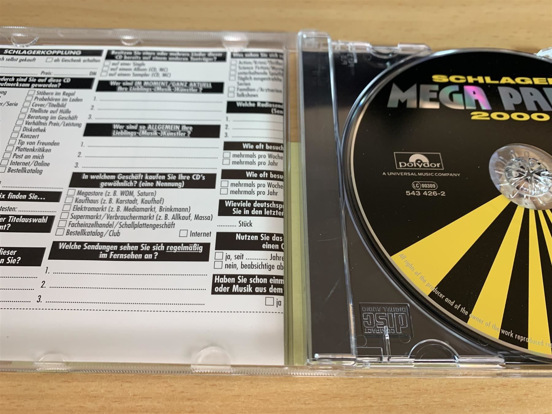 CD: Schlager Mega Party 2000 – Usato da Rikon im Tösstal venduto da Alpenmutz 2