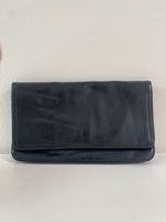 Elegante Vintage Leder Handtasche, Schwarz, Top Zustand!