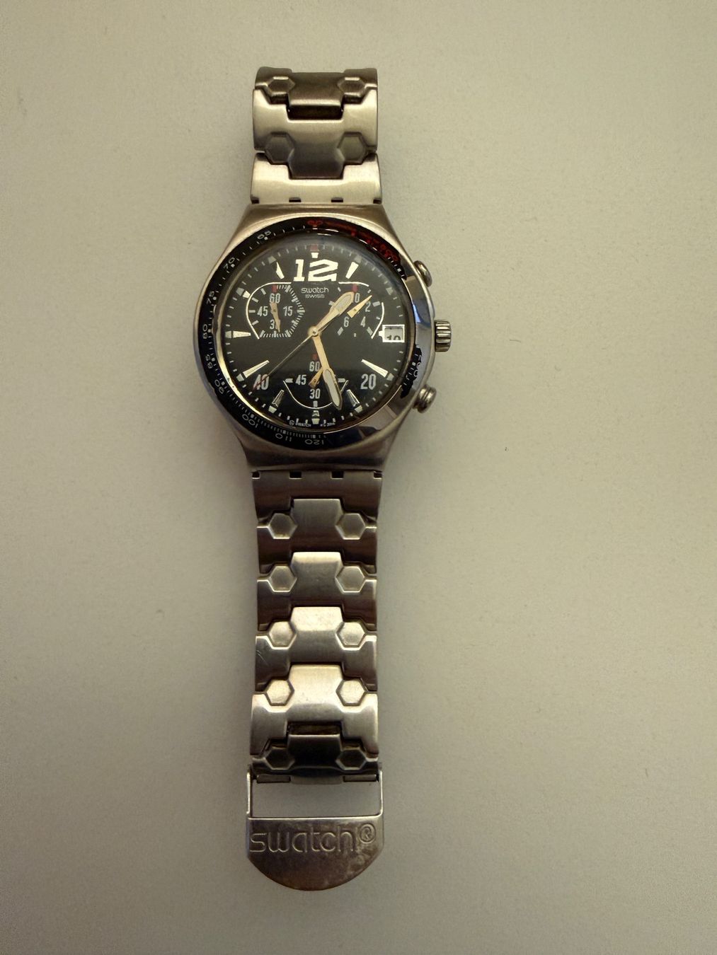 Swatch Orologi: Swatch Irony Chrono "Upper Steel" – Usato da Rheinfelden venduto da SevenHills