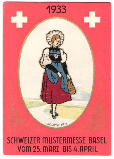 Cartes postales: Stick-AK Basel, Schweizer Mustermesse 19 – D'occasion à Berlin par bartko-reher