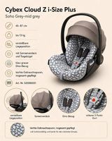 Cybex Cloud Z i-Size Plus Babyschale mit Dino-Bezug