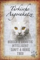 Blechschild-STECKBRIEF TÜRKISCHE ANGORAK
