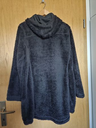 Damen Fleecejacke schwarz mit Kapuze guter Zustand