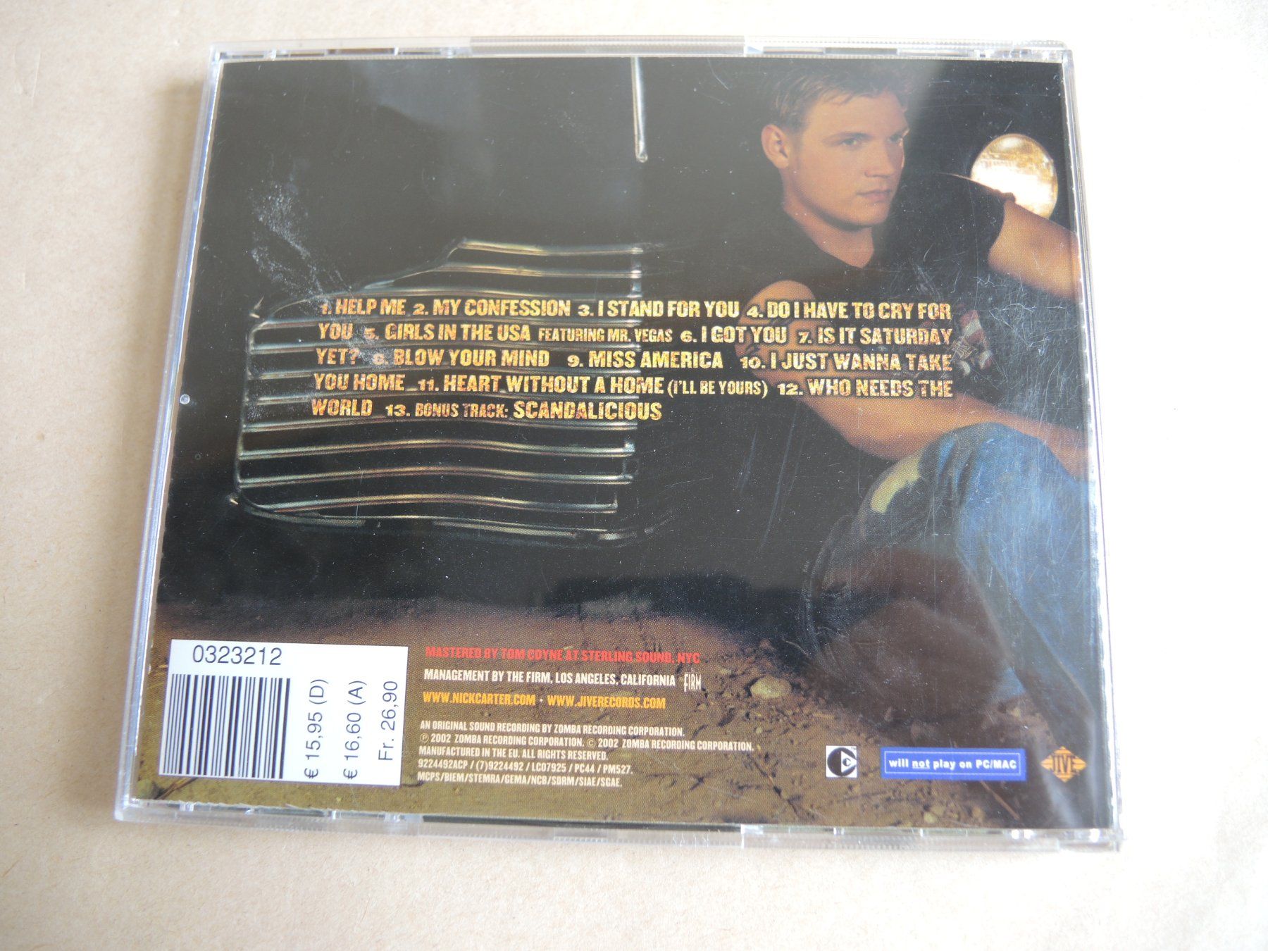 CD: Nick Carter - Now or Never (CD, 2002) – Usato da Rorschach venduto da Pop-upBrocki 3