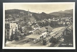 Fotokarte Adliswil mit Zügen 