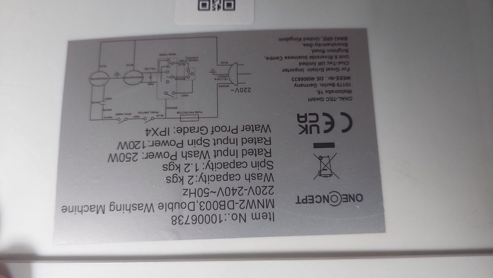 oneConcept DB003 MiniWaschmaschine, Camping Kaufen auf Ricardo