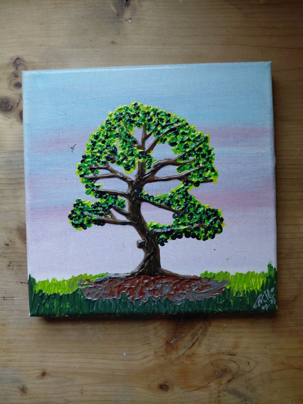 Dipinti: Frühlingsbaum Gemälde, Original Kunstwerk, Handgemalt – Nuovo (secondo la descrizione) da Wattwil venduto da rot_s7jy