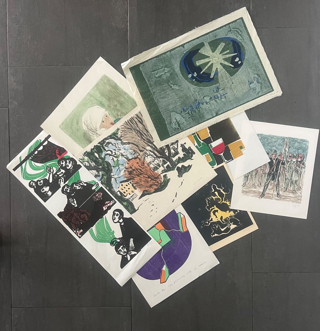 Grafica & Litografie: Konvolut 8 Originalgrafiken, handsigniert – Usato da Rain venduto da Pic-Ass