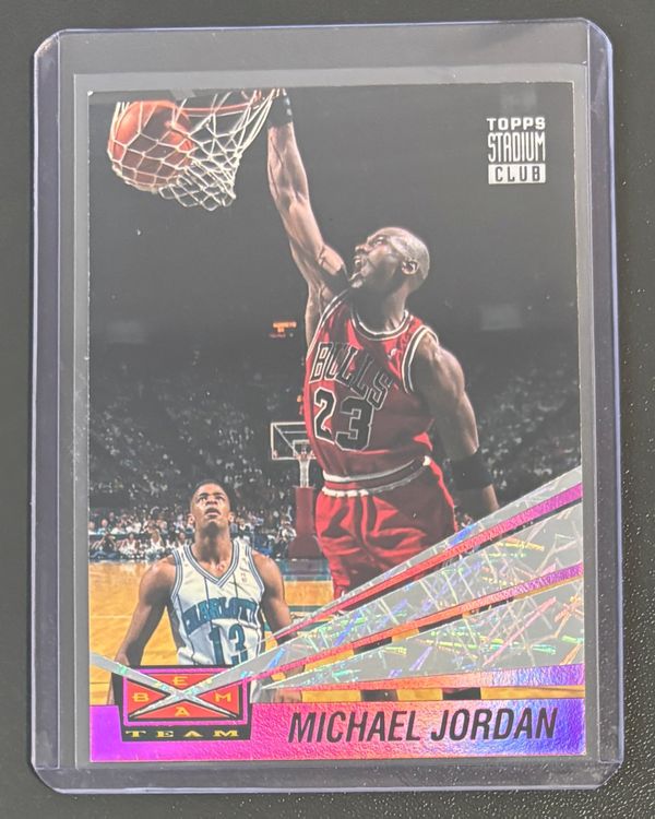 NBA Michael Jordan 1993-94 Stadium Club Beam Team Insert (Neu