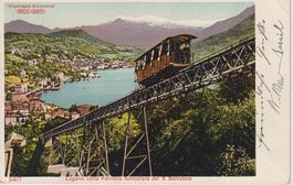 AK Lugano colla funicolare del Monte San Salvatore 1905