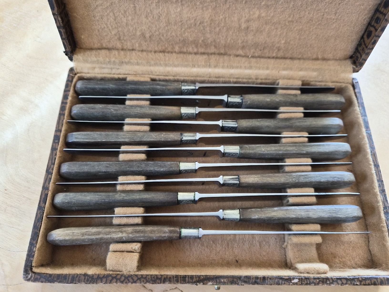 Posate: Antikes Set mit 11 Tafelmessern - Schweizer Besteck – Usato da Bern venduto da Free-zone 2