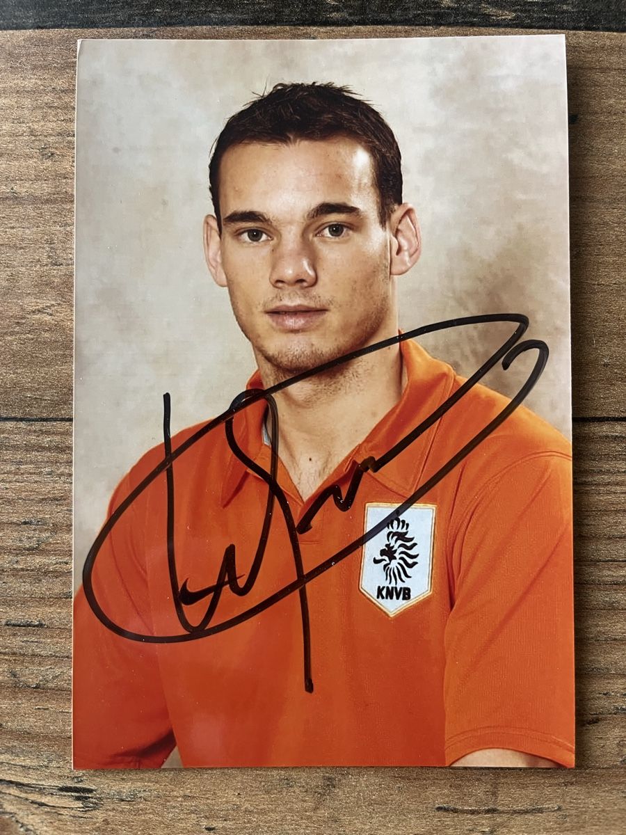 Autografi: Original Autogramm Wesley Sneijder! – Usato da Widnau venduto da Spetz