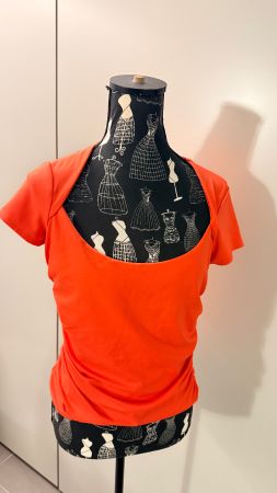 Damen T-Shirt GUESS orange Grösse L