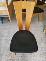 Stühle, Sitzfläche Leder schwarz