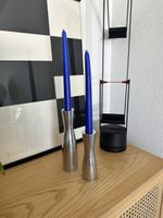 2er Set Kerzenständer vintage Ikea Göta aus Alu Bauhaus Stil
